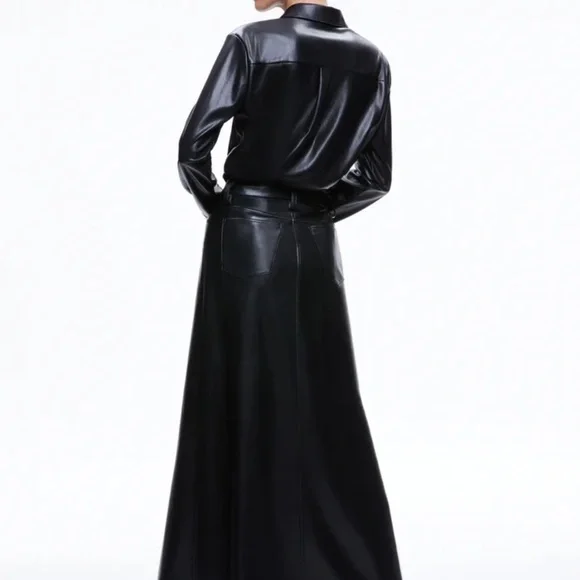 Alice + Olivia Black Maxi Skirt - Picture 4 of 6